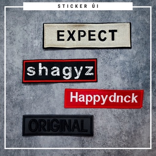 Sticker ủi áo Cao cấp - CÓ SẴN KEO ỦI - sticker vải dùng làm miếng vá áo, phụ kiện trang trí quần áo, balo, giày, nón