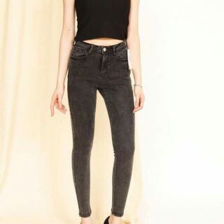 Quần bò skinny xám khói