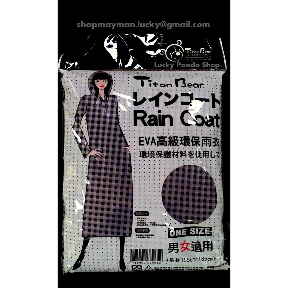 Áo mưa - EVA - in sọc - tiện lợi XK