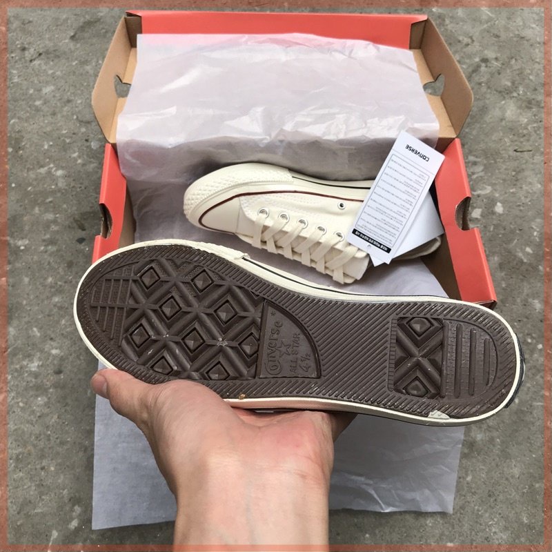 Giày thể thao Cv trắng thấp nam nữ cao cấp full box