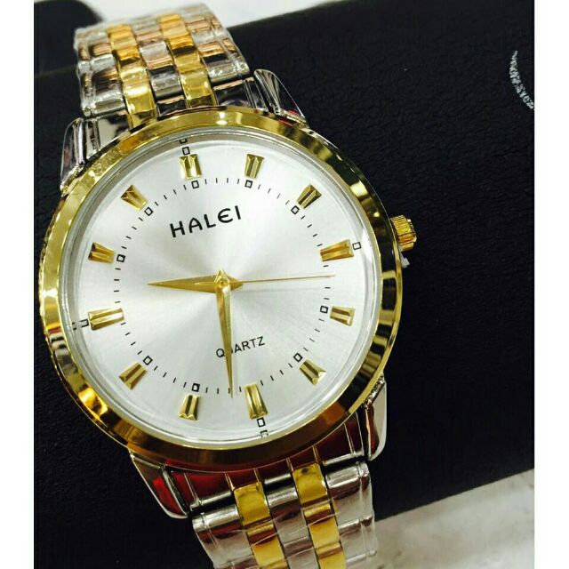 Đồng hồ nam nữ Halei mặt trắng chống nước cực sang