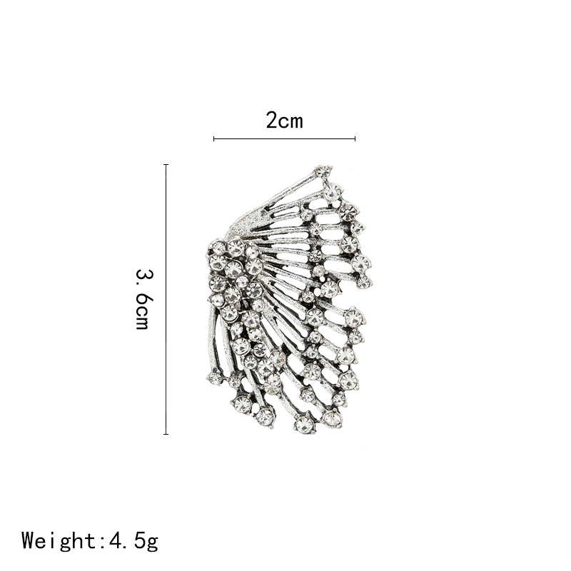 Bông Tai Hình Hoa Đính Đá Pha Lê Màu Vàng Phong Cách Mới Cho Nữ