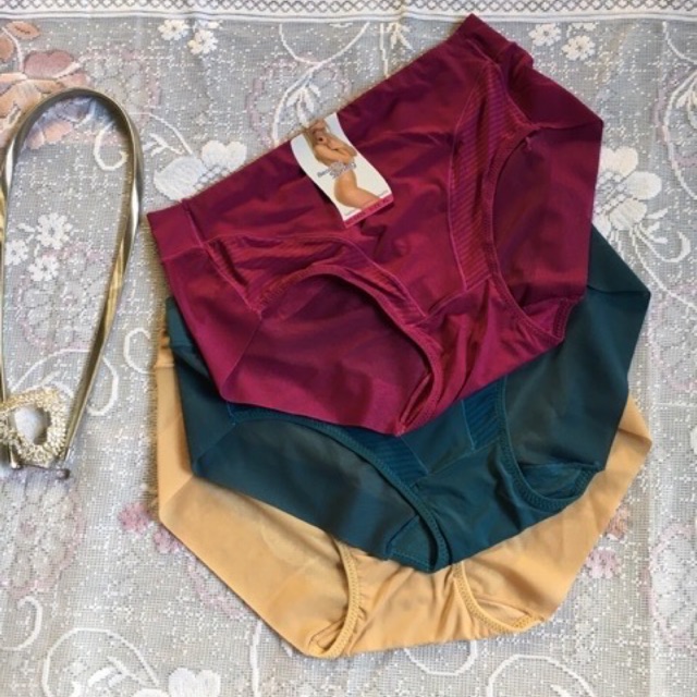 (5424) combo 10 chiếc quần lót lưng cao hạ nhiệt ko gân