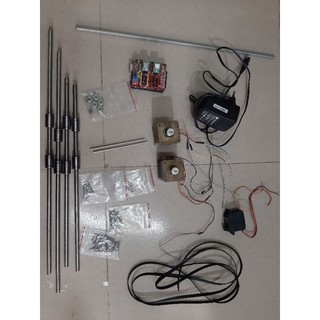 Linh kiện cơ khí + điện máy vẽ axisdraw.