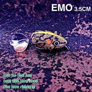 Emo BJ (CHÌ ĐÚC), nhái hơi Chì Đúc dài 3.5cm, lưỡi BKK 2 thìa, chống gỉ tốt