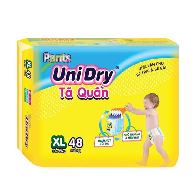 Tả quần unidry M60/L54/XL48/XXL44 (MUA 2 BỊCH TẶNG KHĂN ƯỚT 20 TỜ)