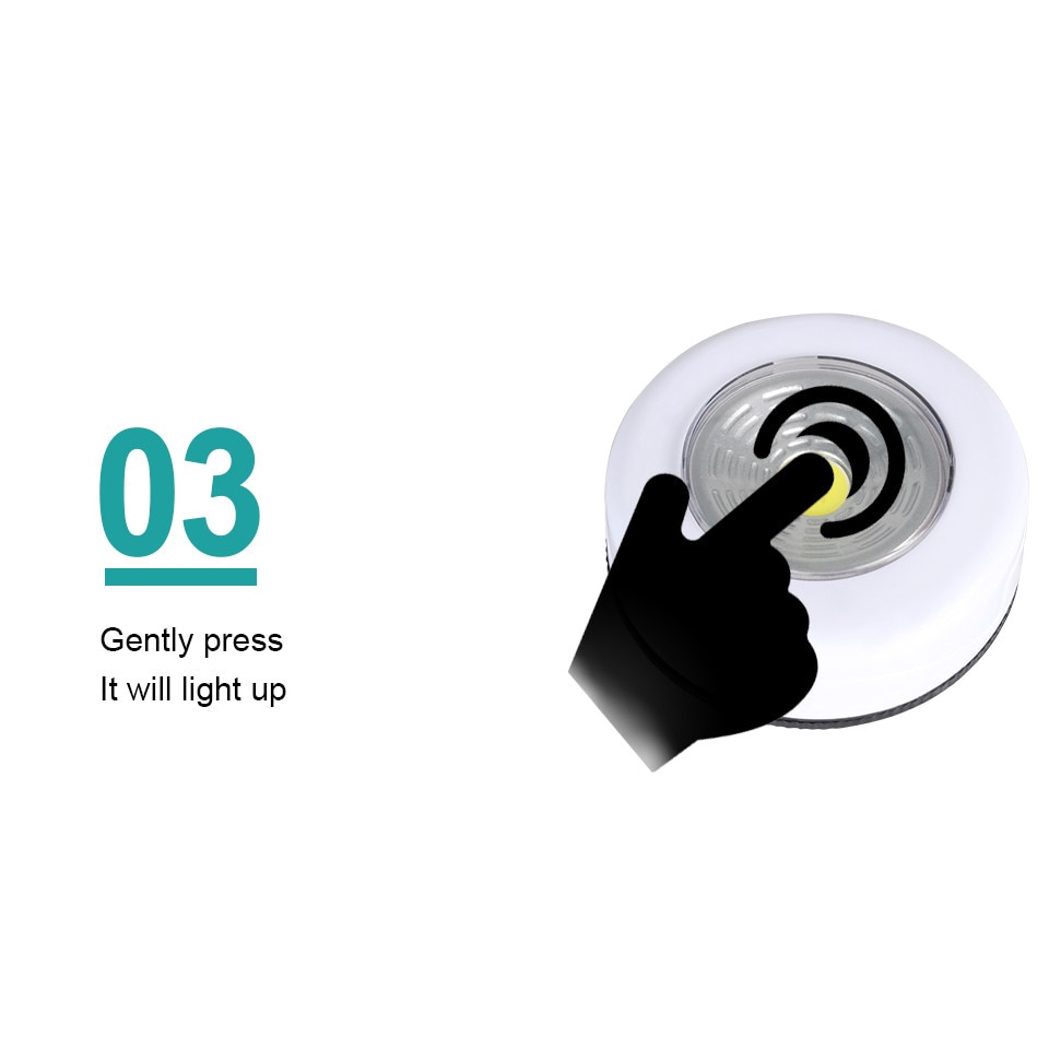 Đèn LED tròn COB không dây chạm cảm ứng