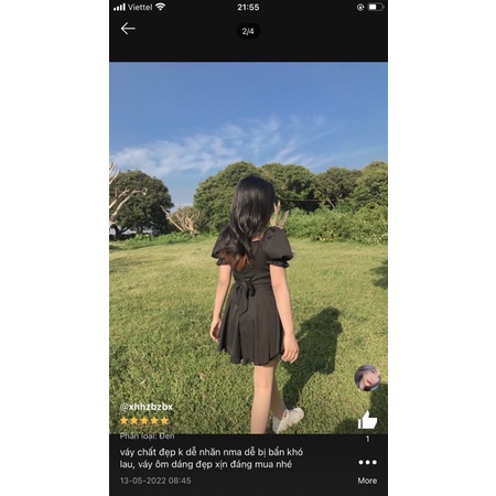 VÁY ĐẦM Babydoll Nơ Lưng CÓ QUẦN Trong FREESIZE QUAI LƯNG  Tiểu thư Vintage dáng xoè Free ship