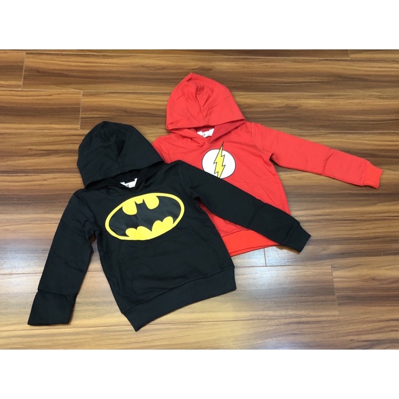 Áo Hoodie Siêu Nhân Bé Trai 4 đến 12 tuổi