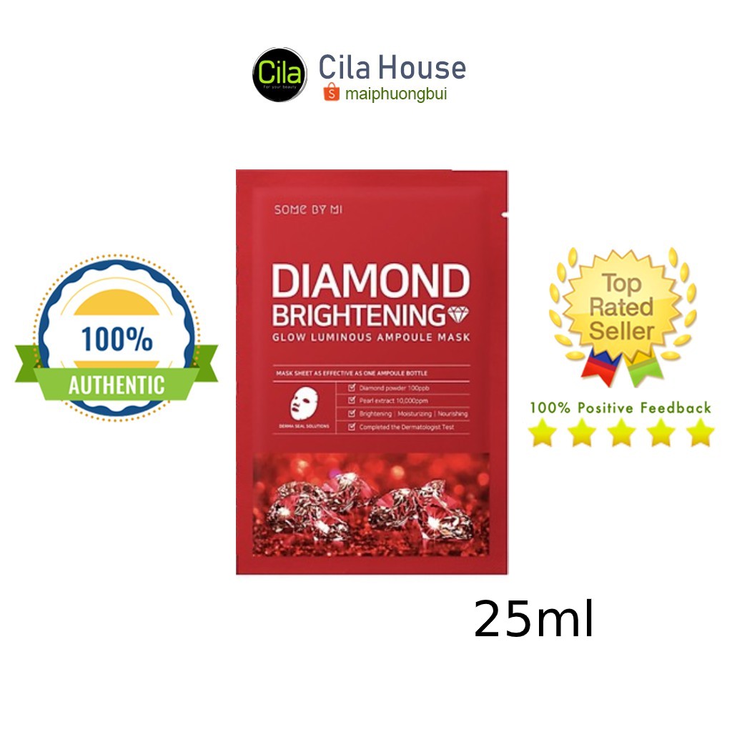 Miếng mặt Nạ Some By Mi Diamond Brightening Mask Sheet  Giúp Dưỡng Trắng Da 25g - Cila House