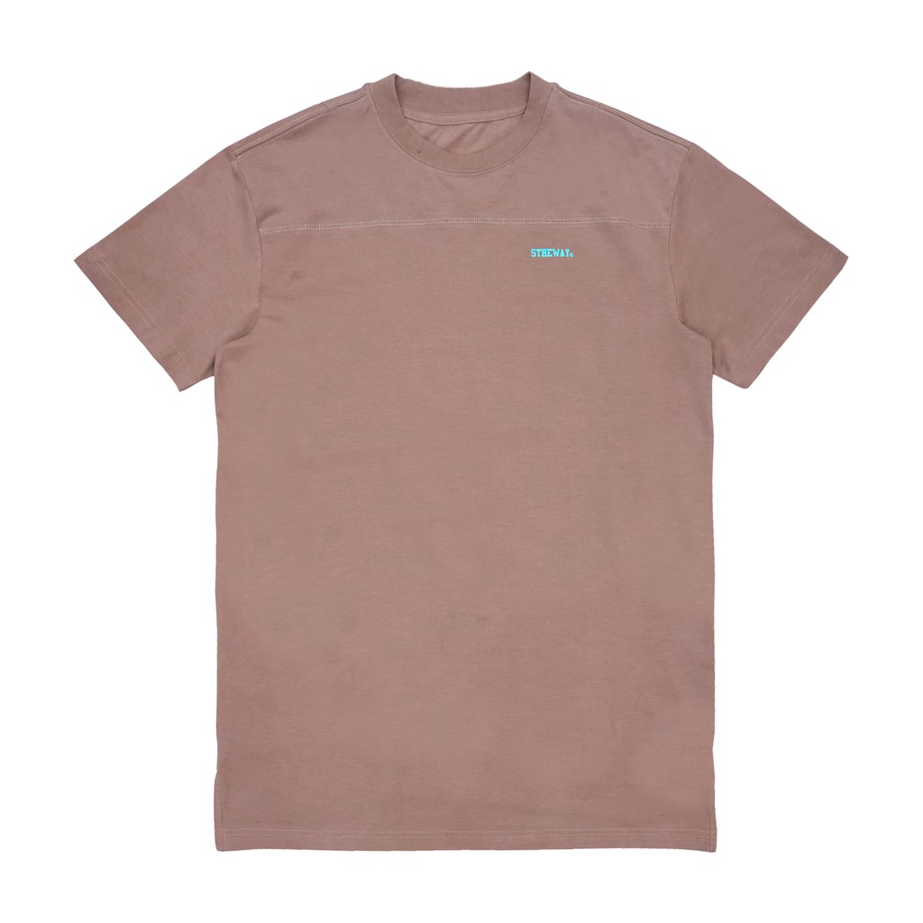 Áo Thun Tay Ngắn Nâu 5THEWAY Mini Letter Longline Tee in Warm Sand