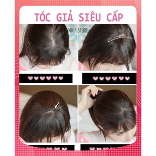 [TÓC GIẢ] TÓC GIẢ KẸP PHỒNG MÁI CHE HÓI LÀM DÀY TÓC SỈ 30K