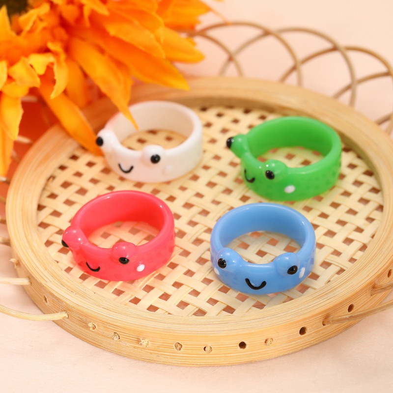 Nhẫn đeo ngón trỏ hình chú ếch xinh xắn cá tính dành cho nữ