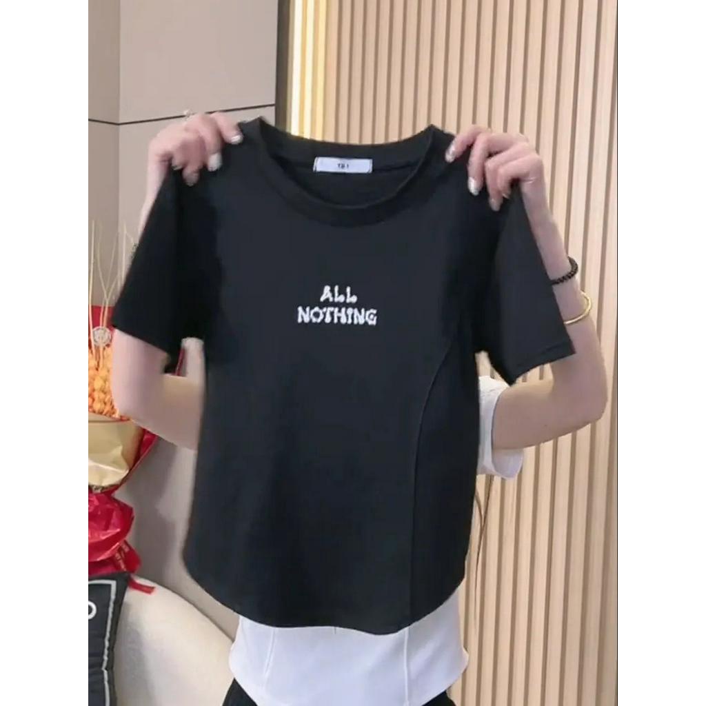 Null áo phông áo thun nữ croptop baby tee Thời trang hàn quốc A29J1SN
