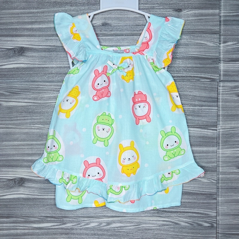 Bộ tole/lanh bé gái tay cánh tiên quần đùi