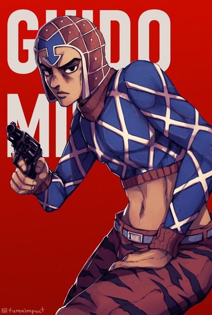 1-5 Poster guido mista jojo no kimyou na bouken khổ 20 x 30 cm