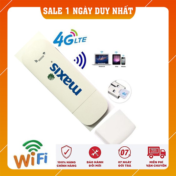 [Free Ship - Độc Quyền] USB DCOM Cầm tay phát wifi từ sim 3G 4G Maxis - Tốc độ cao - Đa mạng - Phủ sóng khỏe - Chạy êm