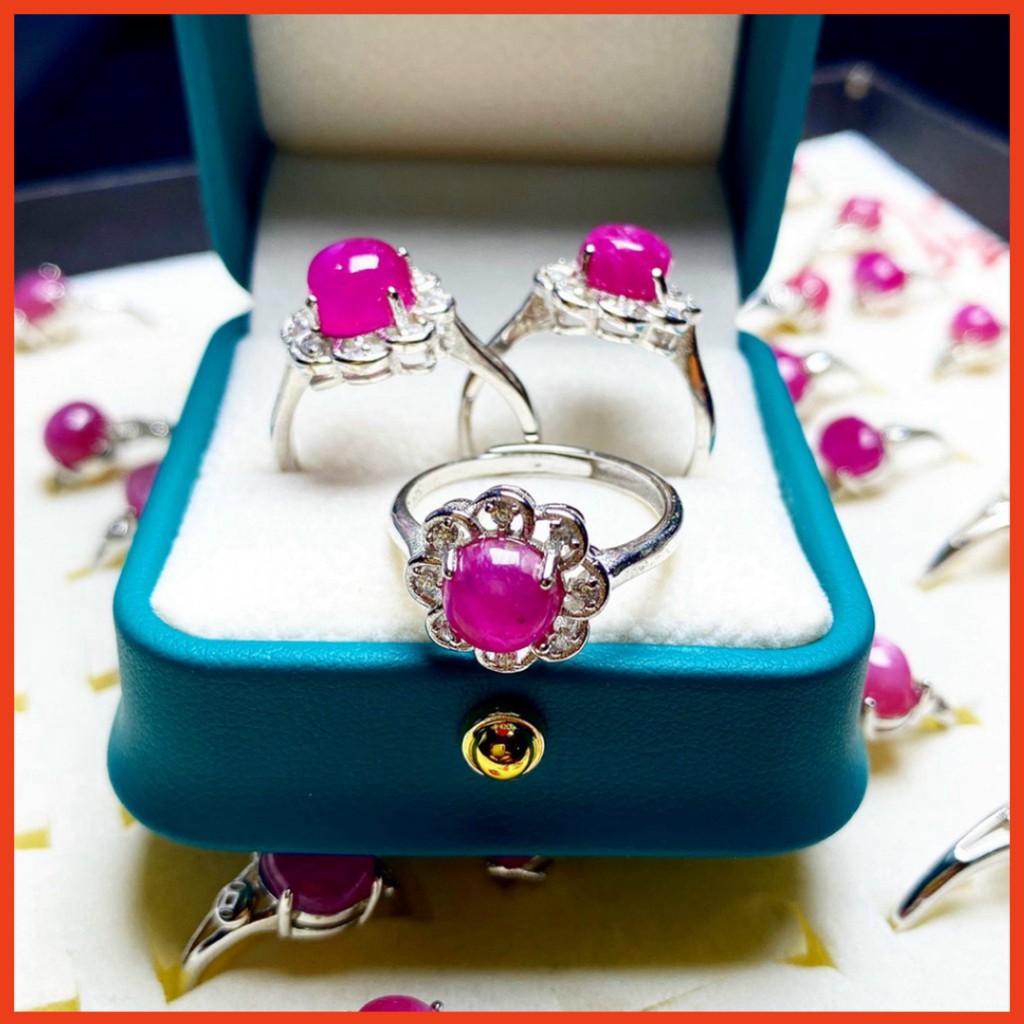 Mẫu bestseller nhẫn ruby thiết kế mẫu mã sang trong tinh tế thể hiện quyền lực mạnh mẽ phong thuỷ