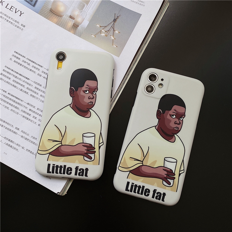 iPhone 12 Pro max Ốp điện thoại mềm in hình cậu bé da màu Little Fat cho iPhone 11 Pro MAX i7 i8 plus XR XS MAX | BigBuy360 - bigbuy360.vn