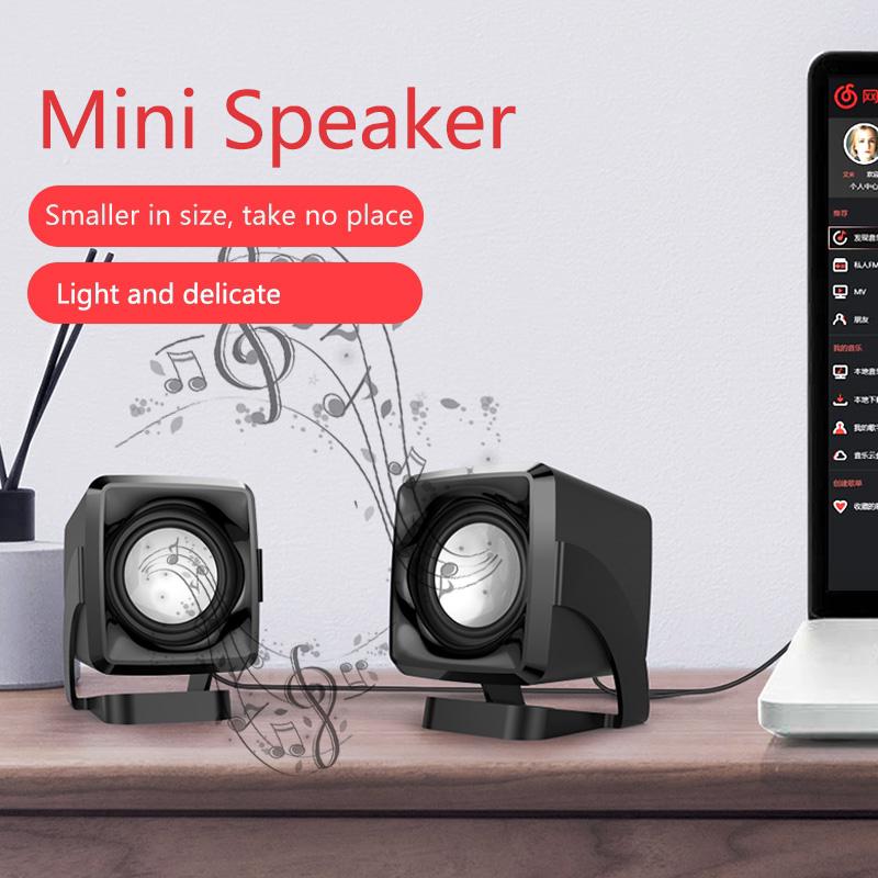 Loa máy tính mini âm thanh chất lượng cao kèm dây cáp 1.5M