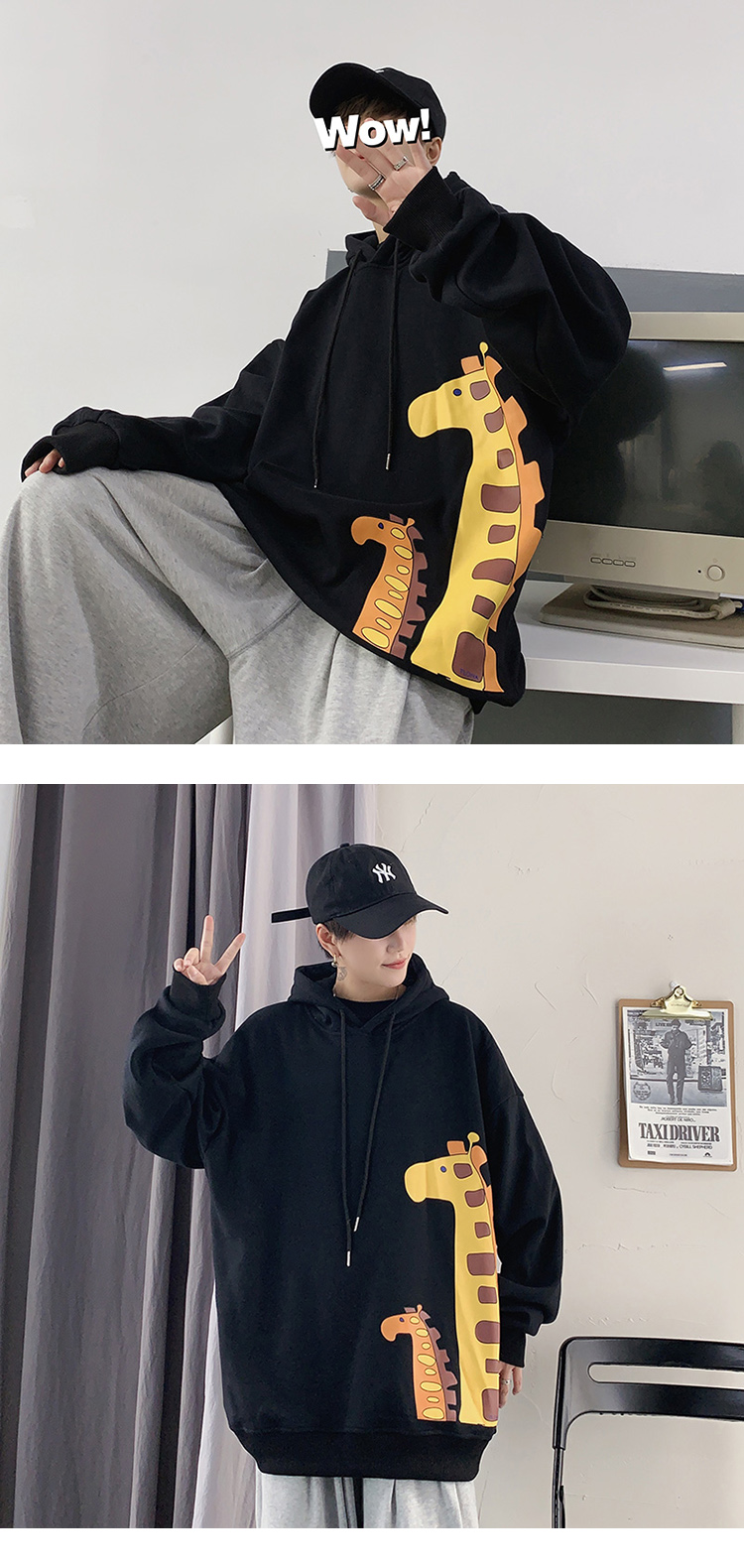 Áo Hoodie Dáng Rộng Nhiều Màu Tùy Chọn Thời Trang Cho Nam | BigBuy360 - bigbuy360.vn