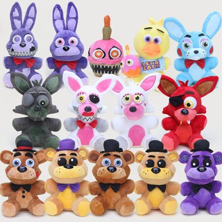 25cm Năm Đêm Tại Freddy 's 4 FNAF Freddy Fazbear Gấu Sang Trọng Búp Bê Nhân Viên Đồ Chơi