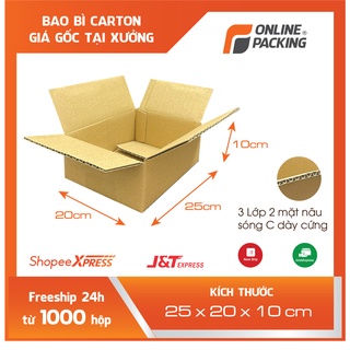 25x20x10 Combo 40 thùng carton đóng hàng