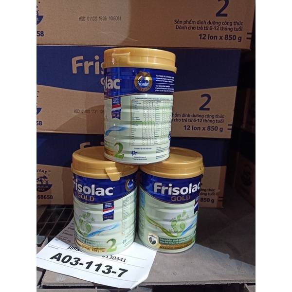 Sữa frisolac gold số 2 850g, date mới, mẫu mới