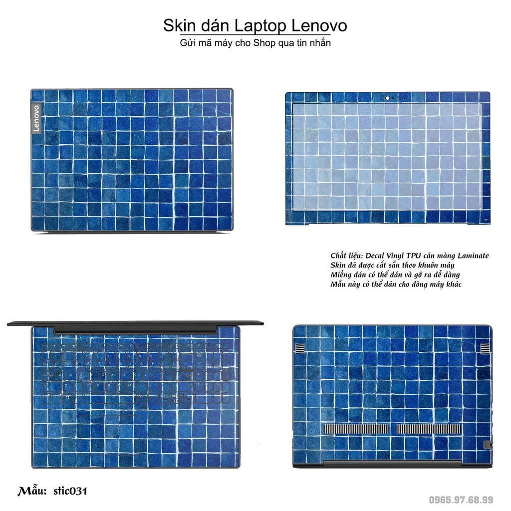 Skin dán Laptop Lenovo in hình Hoa văn sticker _nhiều mẫu 6 (inbox mã máy cho Shop)
