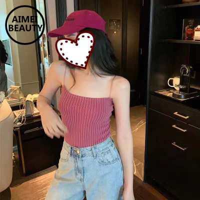 NEW Áo Dệt Kim Hai Dây Họa Tiết Kẻ Sọc Thời Trang 2020