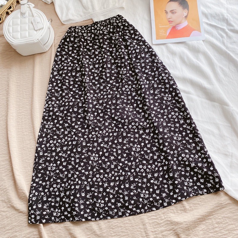 Set áo crop + chân váy hoa nhí (Set Lili) | BigBuy360 - bigbuy360.vn