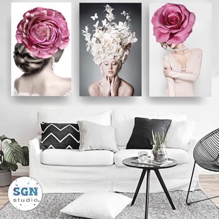 Tranh Spa Phun Xăm, Tranh Treo Tường Cô Gái Nghệ Thuật Trang Trí Spa Thẩm Mỹ