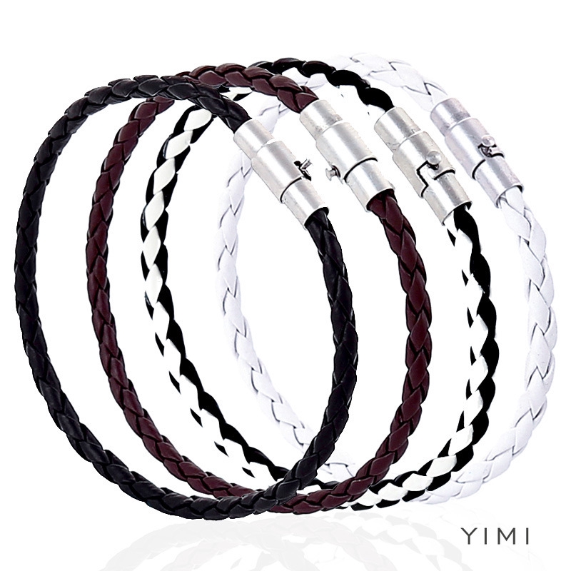 💞Yimi💞Vòng Tay Da Nhiều Sợi Phong Cách Hàn Quốc Cho Nam Và Nữ | BigBuy360 - bigbuy360.vn