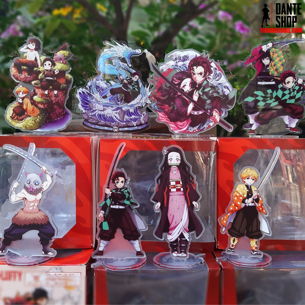 Mô Hình Standee Acrylic Anime Kimetsu no Yaiba Nhân Vật Figure Tanjirou, Zenitsu, Inosuke, Nezuko (15cm)