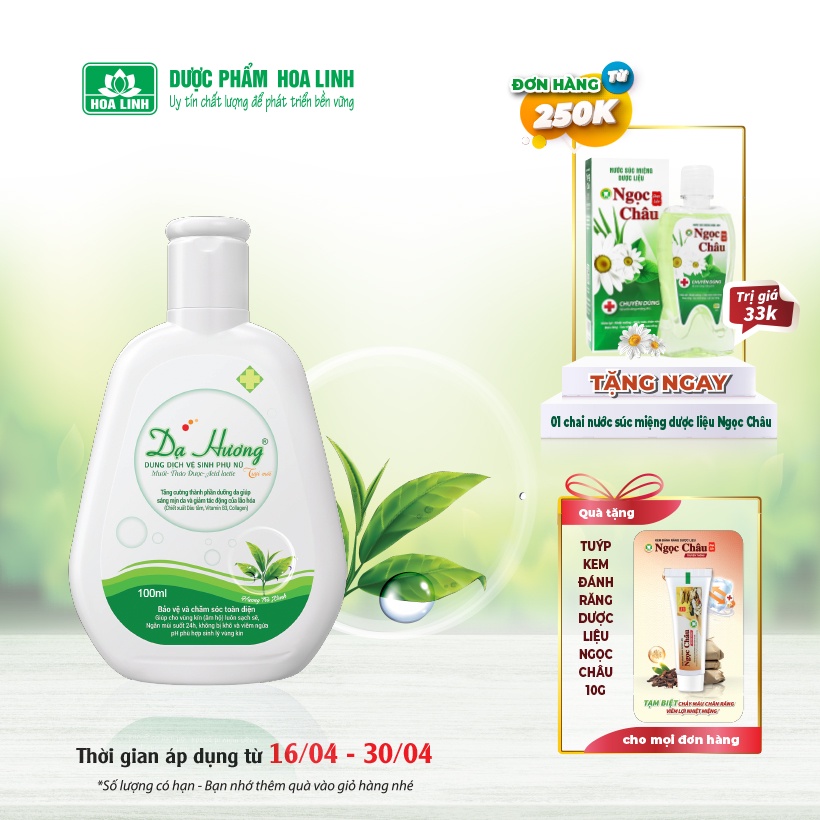 Dung dịch vệ sinh - Dạ Hương Trà xanh 100ml