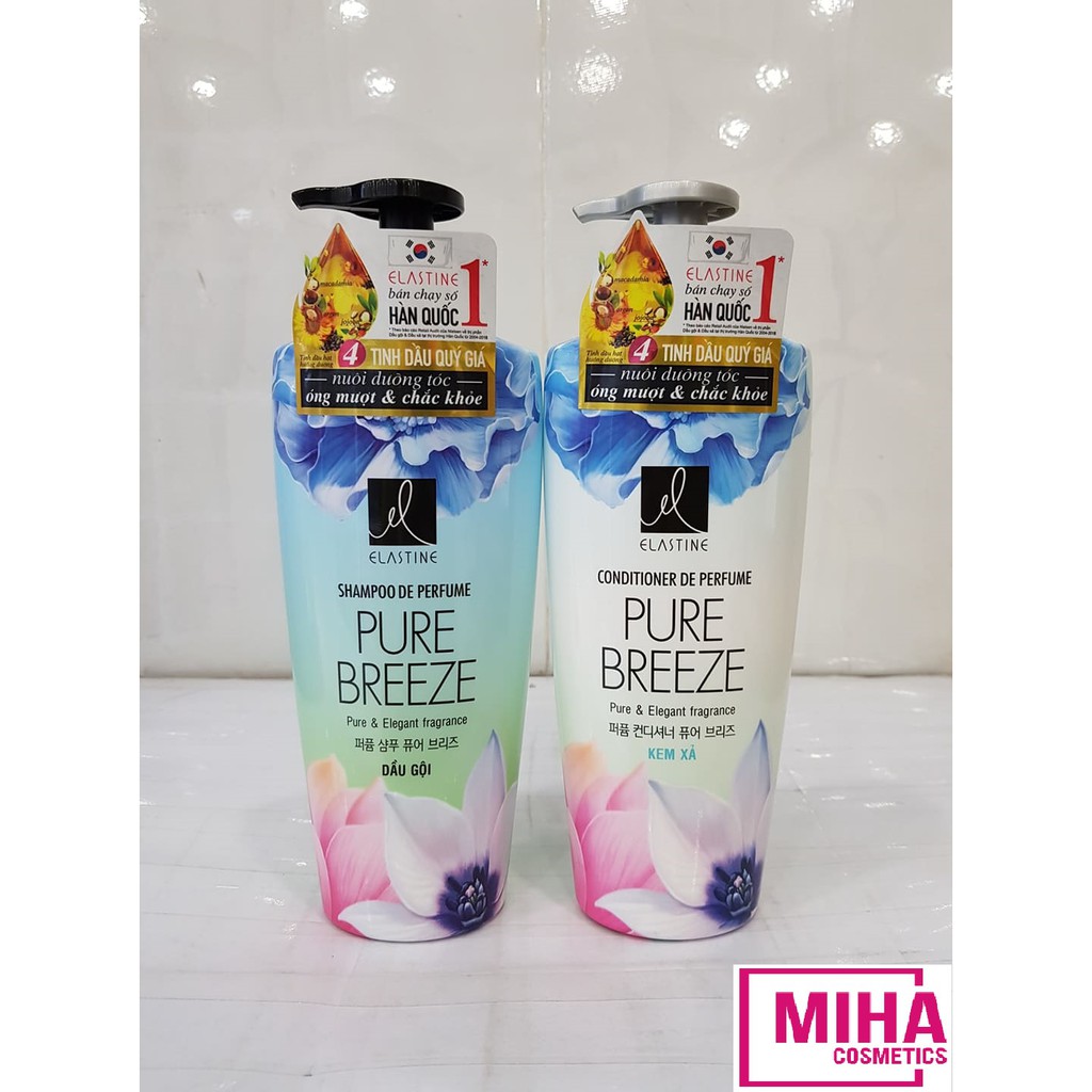 Combo 2 Chai Dầu Gội Và Dầu Xả Dưỡng Tóc Hương Nước Hoa Elastine 600ml | BigBuy360 - bigbuy360.vn