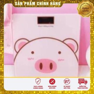 [HÀNG CHÍNH HÃNG] Cân Điện Tử Sức Khỏe Hình Lợn Màu Hồng Cực Xinh, Độ Chính Xác Cao