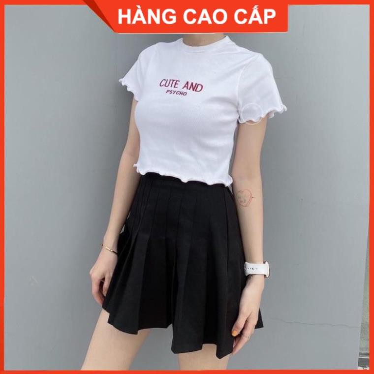 Áo Croptop Ôm Tay Ngắn, Croptop Kiểu Tay Ngắn - [HÀNG CAO CẤP] | BigBuy360 - bigbuy360.vn