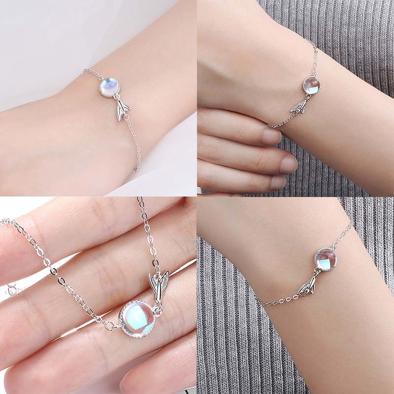 Vòng Tay Mặt Đuôi Cá Màu Xanh Dương Sang Trọng