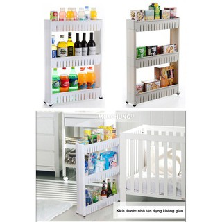 Kệ 3 tầng có bánh xe đẩy