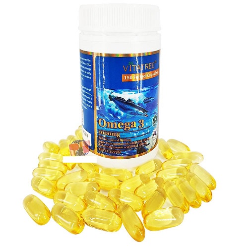 Viên uống dầu cá Vitatree Omega 3 nhập khẩu Úc - Hỗ trợ duy trì sức khoẻ cho hệ tim mạch, huyết áp ,não bộ , mắt