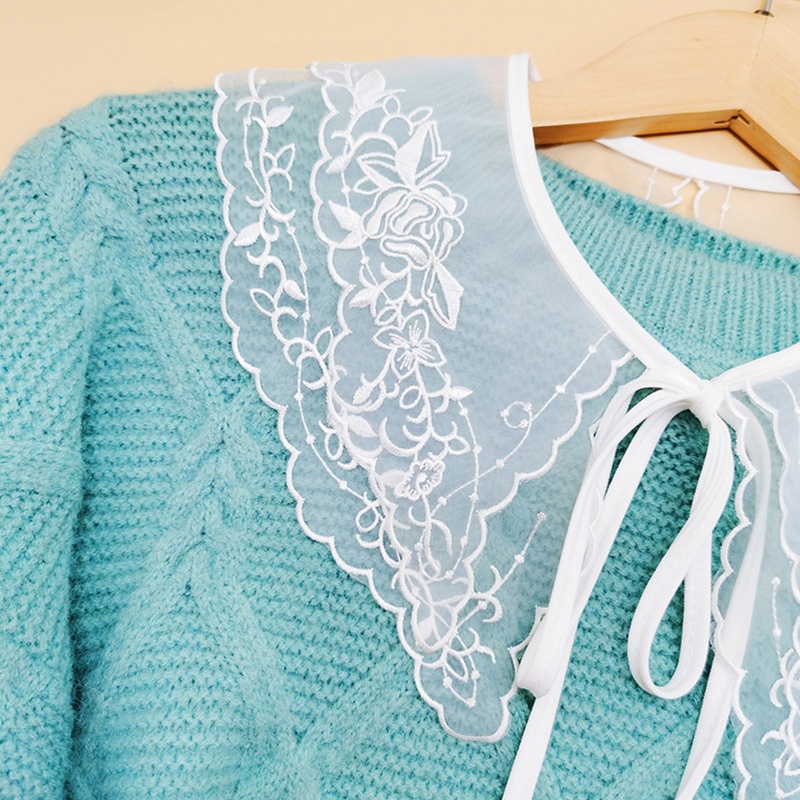 Yoioi Cổ Áo Giả Thêu Phong Cách Hanfu Cổ Điển