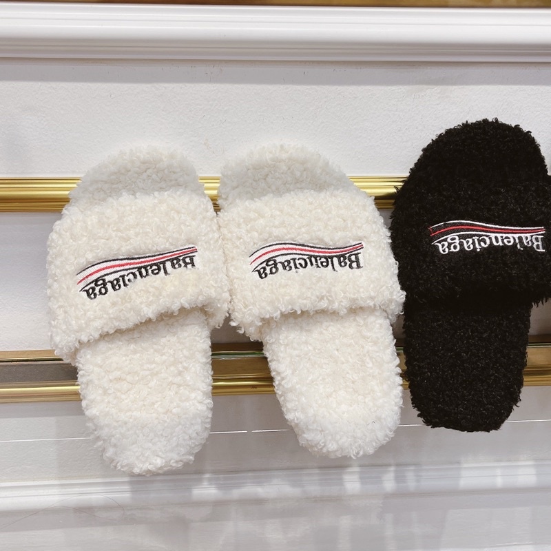 Dép balen lông cừu quai ngang fullbox