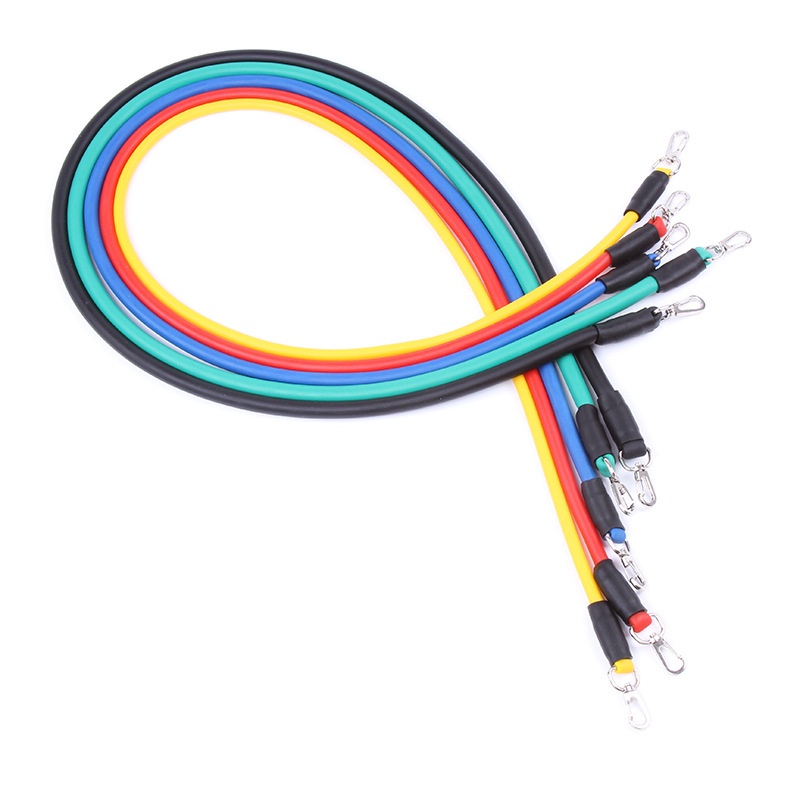 Bộ 5 dây kháng lực tập full body, dụng cụ tập Gym , Fitness , Yoga 11 phụ kiện