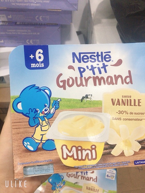 Váng sữa nestle Pháp vỉ 6 hộp* 60g