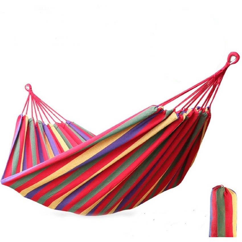 [FREESHIP] Võng Du Lịch, Cắm Trại Ngoài Trời Phối Nhiều Màu.