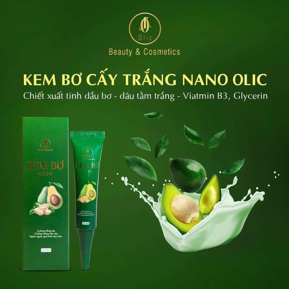 (CHÍNH HÃNG) Kem Bơ Cấy Trắng Olic