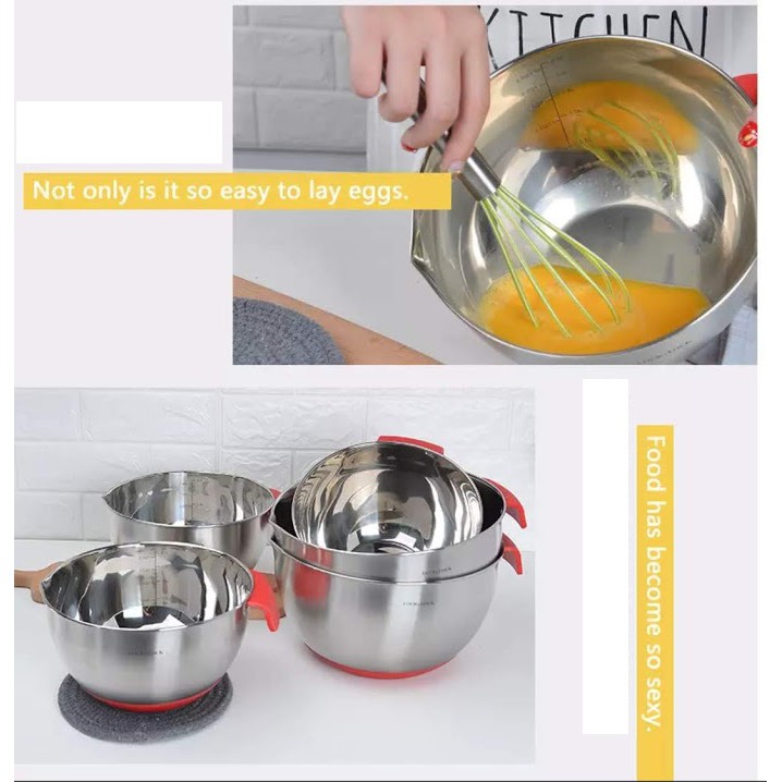 Thố trộn inox Lock&amp;Lock Mixing Bowl các cỡ