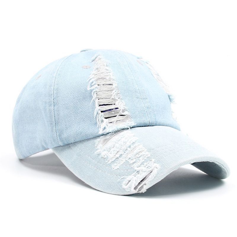 Mũ Lưỡi Trai Denim Cotton Chống Nắng Có Thể Giặt Rửa Cho Hoạt Động Thể Thao Ngoài Trời Snapb