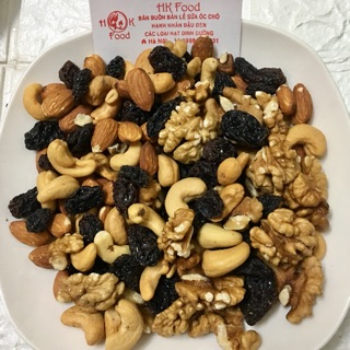 Hạt Mix 453g - 4 loại hạt: Óc chó, Hạnh nhân, nho, hạt điều cực ngon